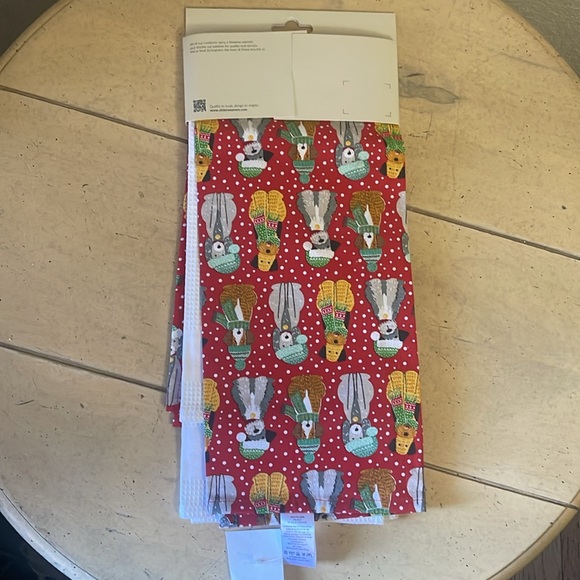 NWT 2pk ULSTER WEAVERS Christmas Dogs Tea Towels - Picture 6 of 8